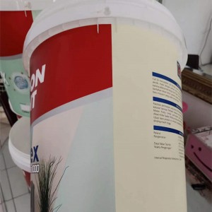 High quality IML in mold label stickers for plastic bucket