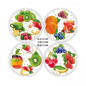 Factory Price Cheapest in Mold Label for Plastic Plate 120mm 150mm 180mm 200mm