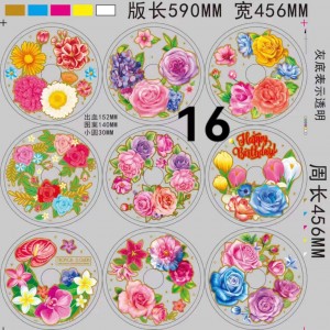 Be ready plate IML in mold label flower fruit design for plastic basin