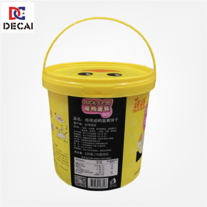 IML In mould label for plastic bucket container