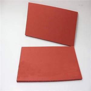 High quality Silicone foam rubber sheet in Red