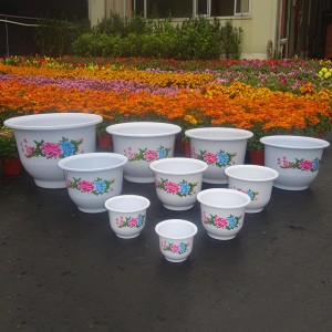 Heat Transfer Stickers for Plastic Flowerpot