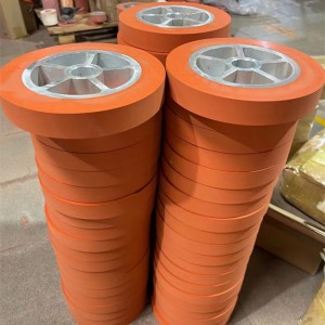 High temperature resistance silicone wheel for thermal transfer machine hot stamping