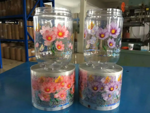 Flowers Heat Transfer Printing film flowers hot transfer for PP ABS PET plastic cup