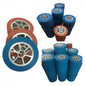 Rubber roller for hot stamping machines