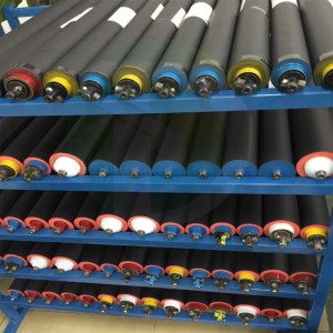 Various types of industrial rubber rollers