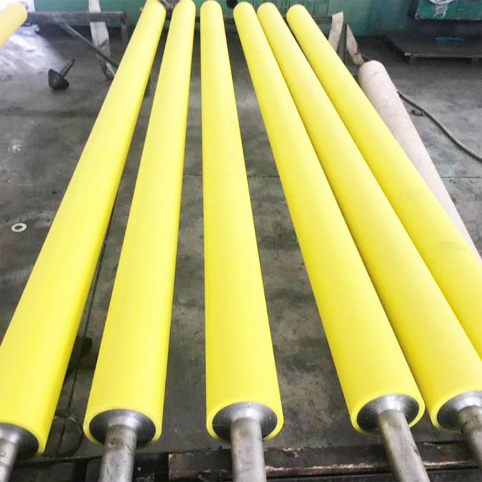 Production steps of rubber rollers