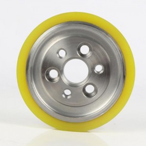 hard urethane 95A rubber roller wheels Factory direct sales