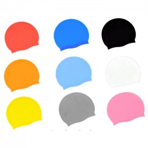 Silicone swimming hat hair care diving cap