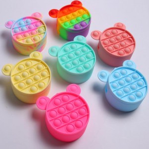 Silicone wallet Coin Purse educational toys new zipper bag