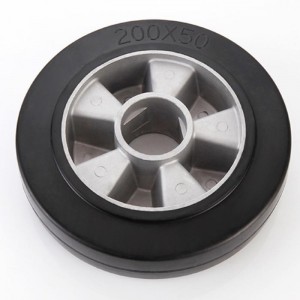 4inch 5inch 6inch zinc plate Rubber caster wheels