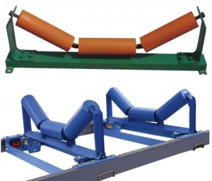 nylon carrier roller idler rubber roller