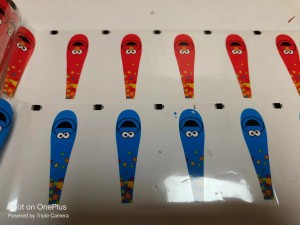 Food grade heat transfer decal for plastic spoons