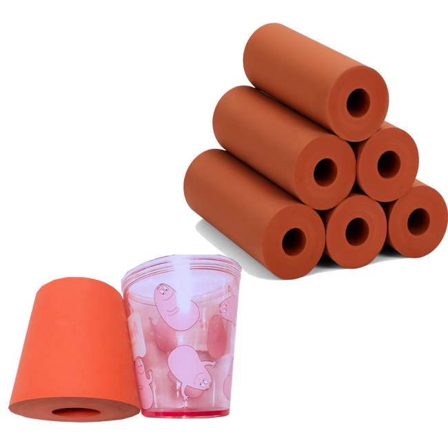 High Temperature Hot Press Silicone Rubber Roller For Heat Press Printing