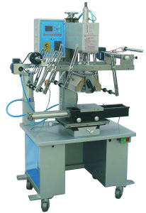 Automated Heat Transfer Label Machine For Square bottles Lipsticks Buckets