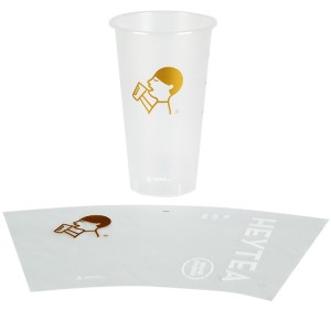 Cartoon Iml Packaging Label Plastic Cup Film In Mould Label For PP Cup