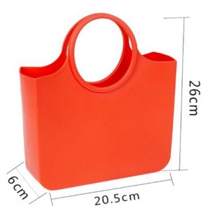 silicone shopping bag BPA free eco friendly durable silicone handbags for women