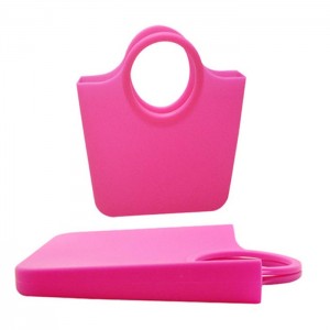 silicone shopping bag BPA free eco friendly durable silicone handbags for women
