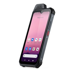 V710 6.3inch Android rugged handheld mobile PDA with PTT and SOS buttons