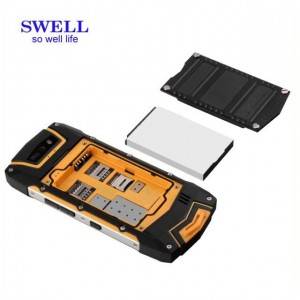 Ruggedized android handheld walkie talkie phone industrial pda android