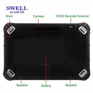 Wholesale Dealers of 8.0 Inch Anti-scratched Screen Ip67 Waterproof With 1d Barcode Rugged Tablet Pc