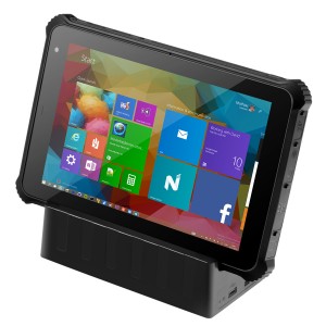 POE RJ45 RS232 NFC pos desktop Windows OS Rugged Waterproof Tablet komputer i100