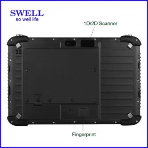 10inches Rugged Tablet PC IP65 optional Windows/Linux Ubuntu OS and barcode scanner i10H
