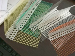 PVC with mesh corner protector ,edge bead factory supply
