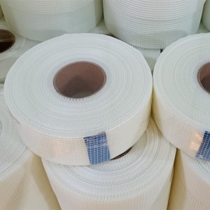 Shitje e nxehtë në Kinë Shirit Rrjete Vetëngjitëse me tekstil me fije qelqi Shirit Drywall me tekstil me fije qelqi
