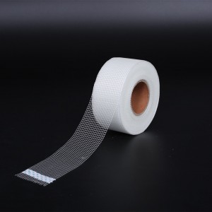 60g/m2 fiberglass gaas fersterket selsklebende tape foar boubou joint tape