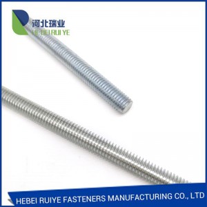 High Quality for China DIN975 Carbon Steel 4.8 Grade Zinc Plated Threaded Rod Bolts