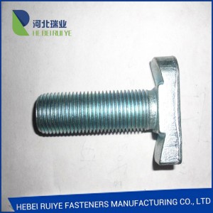 OEM/ODM Supplier Fasteners : hot forged track Bolt of T shape with nut and washer