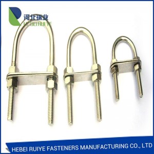 ODM Manufacturer China High Quality Stainless Steel SS304 316 Half Thread U Bolt