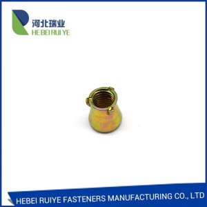 Factory manufacturer Carbon steel yellow zinc 3pcs anchor nut