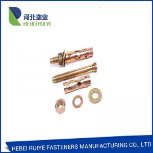 Factory Cheap China Cross Recessed Countersunk Head Sleeve Anchor Bolt