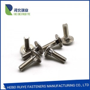 Reasonable price for China Fastener DIN603 Carriage Bolt Cap Screw with Nuts