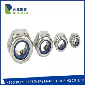 Factory made hot-sale China DIN934 Hex Sock Nuts DIN985 Hexagonal Nylon Insert Lock Nut