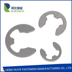 Factory Outlets China Fastener/Circlip/Retaining Ring/Snap Ring /DIN6799/E-Rings/E Clips for Shaft/Zinc Plated/Black/304/316
