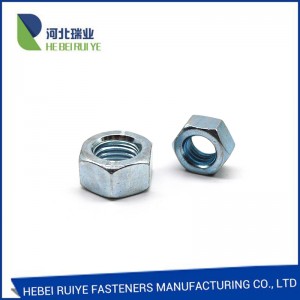 Hot sale Din582 Ring Nut - CHINESE HOT SALE HEXAGON NUTS GRADE 8 HEX NUT ZINC PLATED – Ruiye