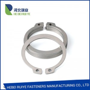 China Wholesale Din471 Manufacturers - Retaining rings for shafts Black Oxide Coating Din471  – Ruiye