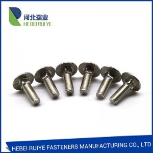 OEM Supply China DIN603 Stainless Steel Round Head Square Neck Carriage Bolt