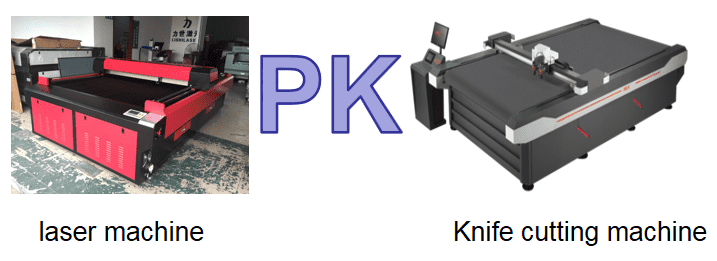 Vibration knife cutting machine and laser machine Difference