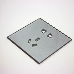 3 mm-ko entxufearen beirazko panela Smart Home kontrolagailurako