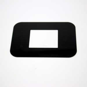 2 mm-es rejtett ablak fekete nyomtatott elektromos edzett üveg panel
