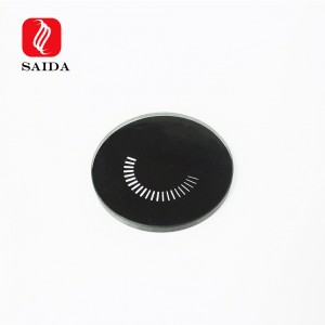Kính in tròn màu đen 3 mm cho thiết bị điện