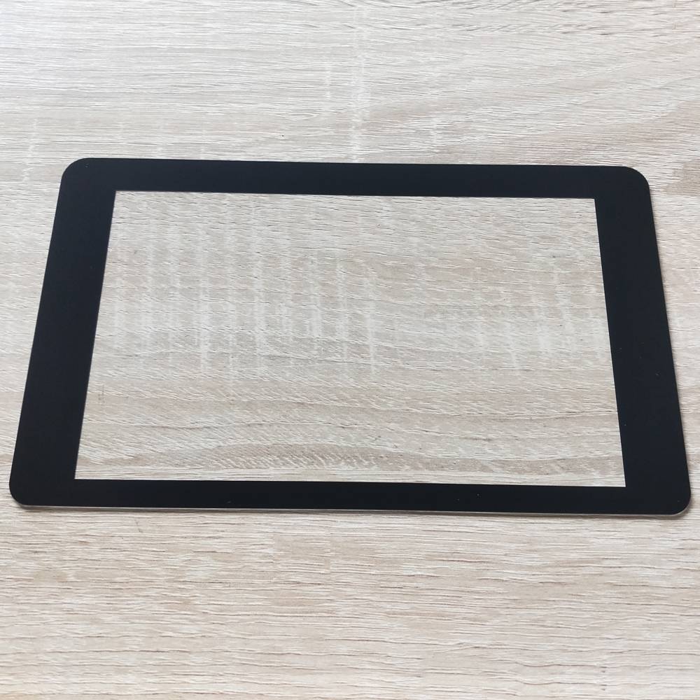 New Fashion Design for Glass Panel For Bathroom Sensor - 12inch AGC Clear Front Cover Thoughened Glass for TFT Display – Saida