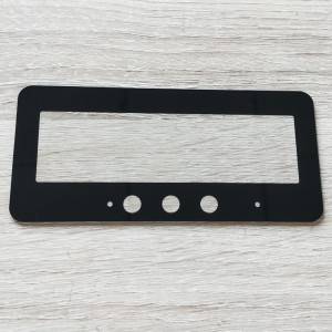 Vetro di copertura stampato nero da 2 mm per elettrodomestici
