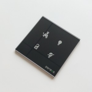 3mm Crystal Clear Touch Switch Şüşə Paneli