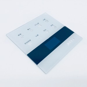 საუკეთესო ფასი ჩინეთში ცხელი იყიდება Apple White 3mm Top Switch Crystal Tempered Glass ჭკვიანი სახლის ავტომატიზაციისთვის