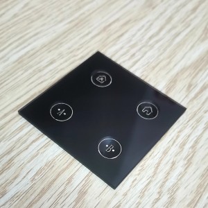 3 мм стенен ключ за осветление с вдлъбната плоча от кристално стъкло